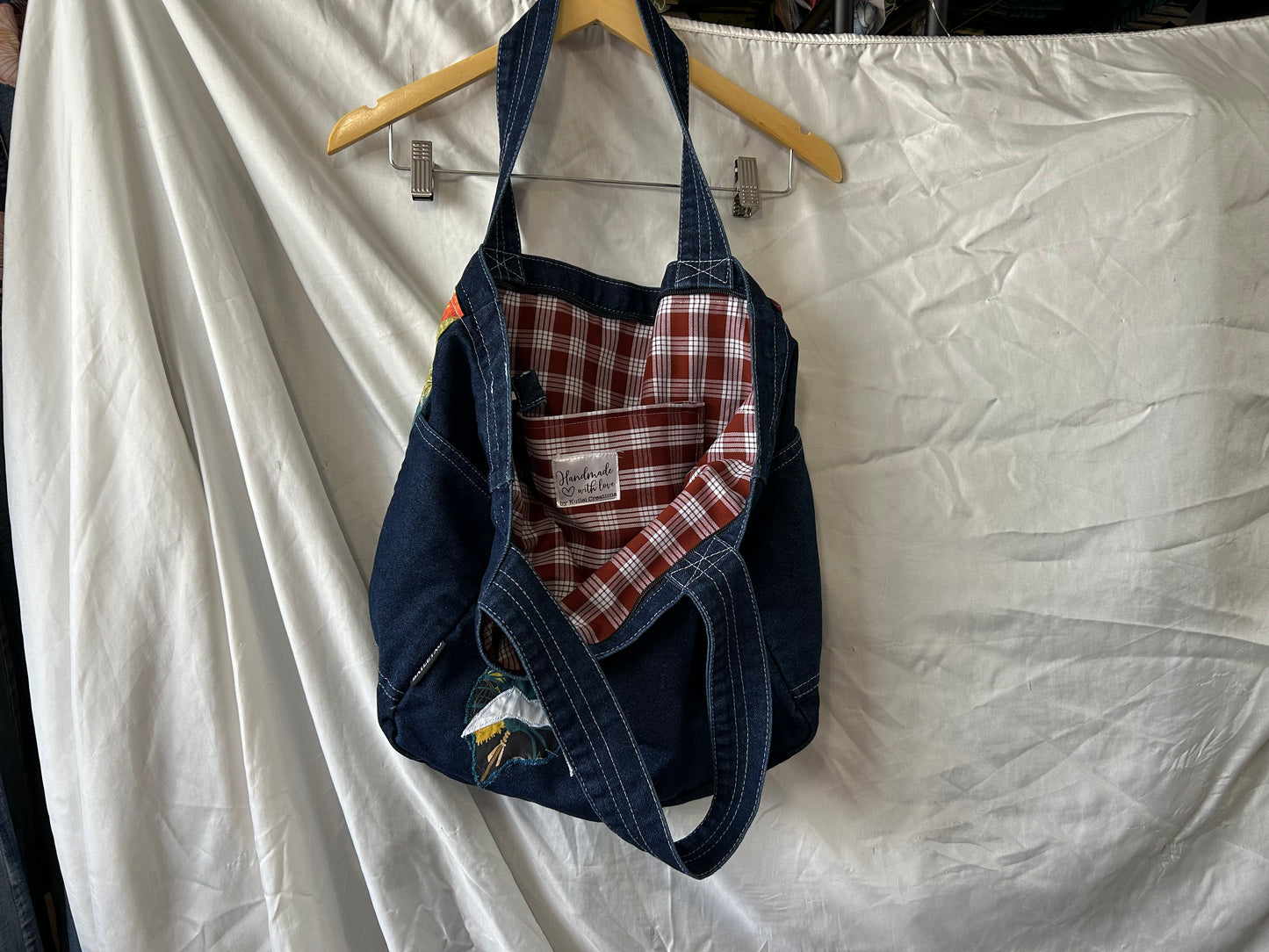 Reversible Kahili Feather Lei ‘Iwa Oversized Bag