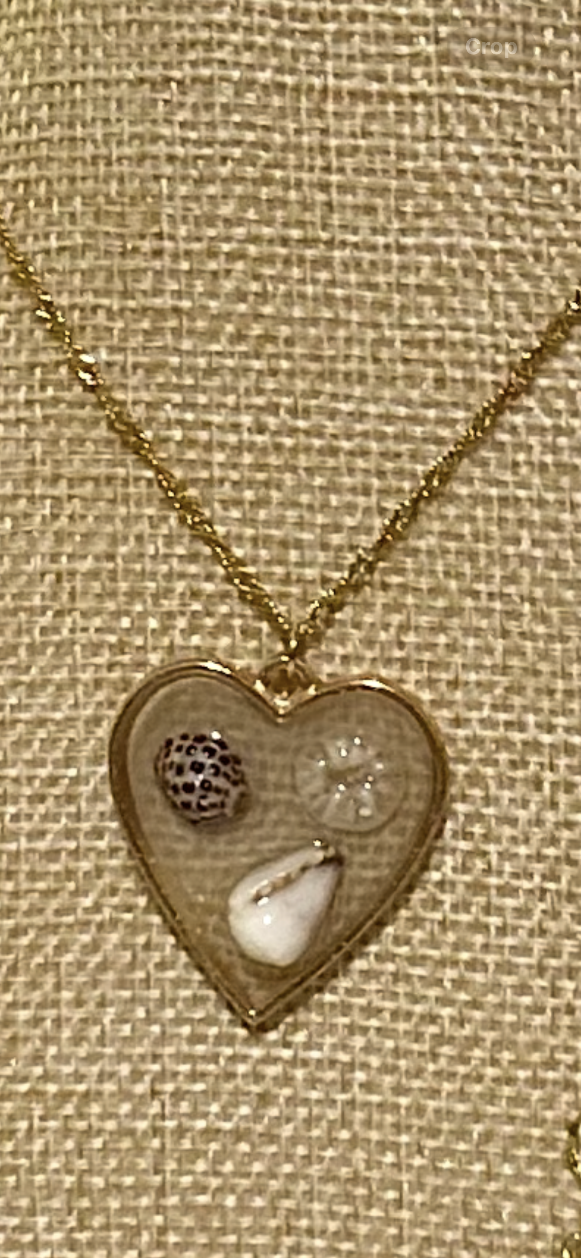 Heart Shells Necklace and Earrings set