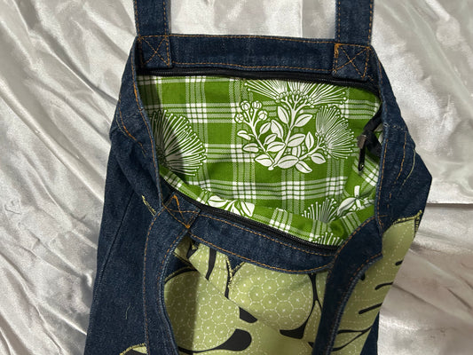 Ulu Palaka Quilt Denim Bag