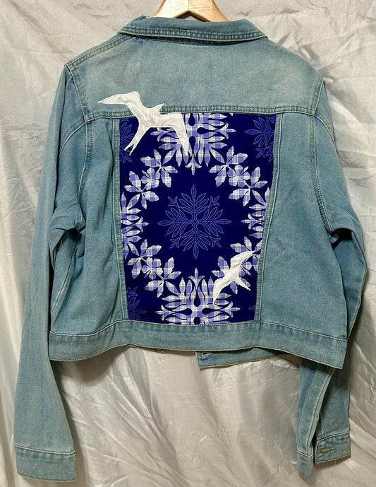 Hawaiian Quilt Iwa Birds Jacket