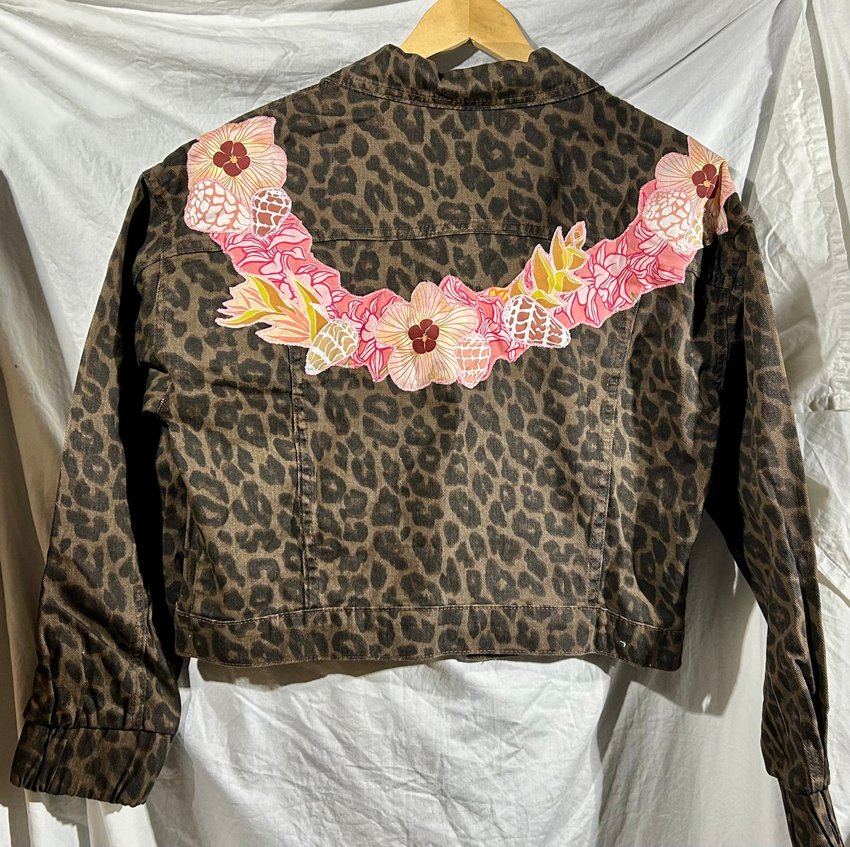 Leopard Puas and Shells Lei Jacket
