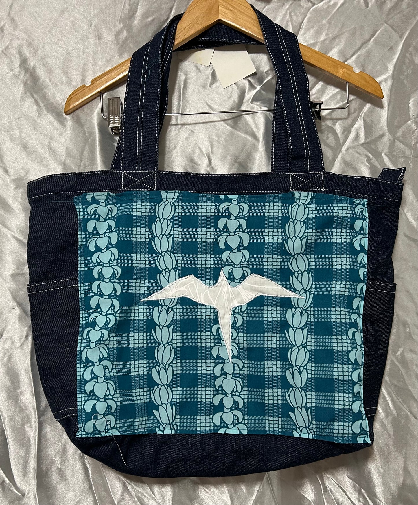 Palaka Iwa Birds Reversible Denim Bag