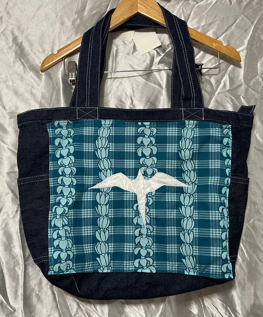 Palaka Iwa Birds Reversible Denim Bag