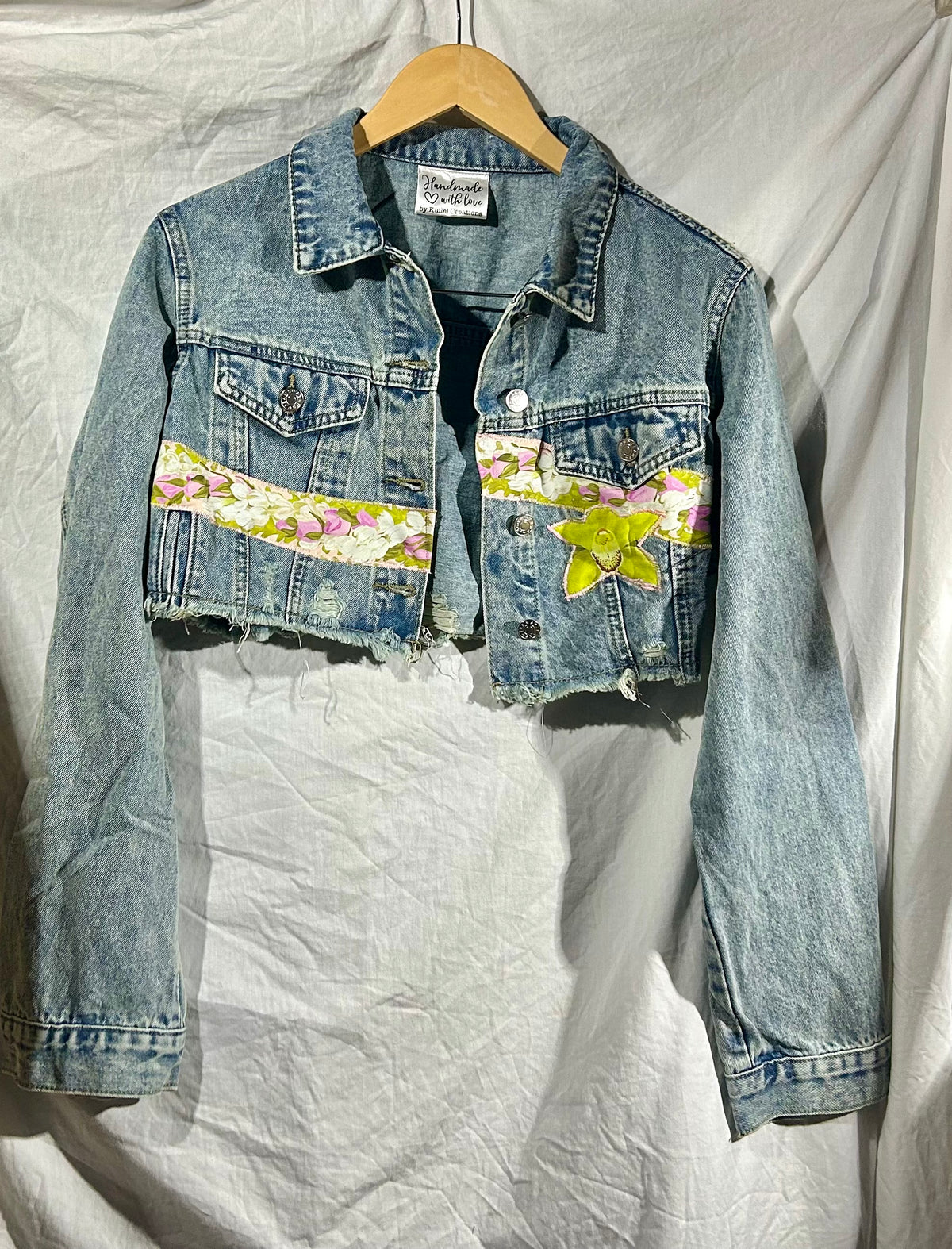 Orchids and Leis Cropped Jacket