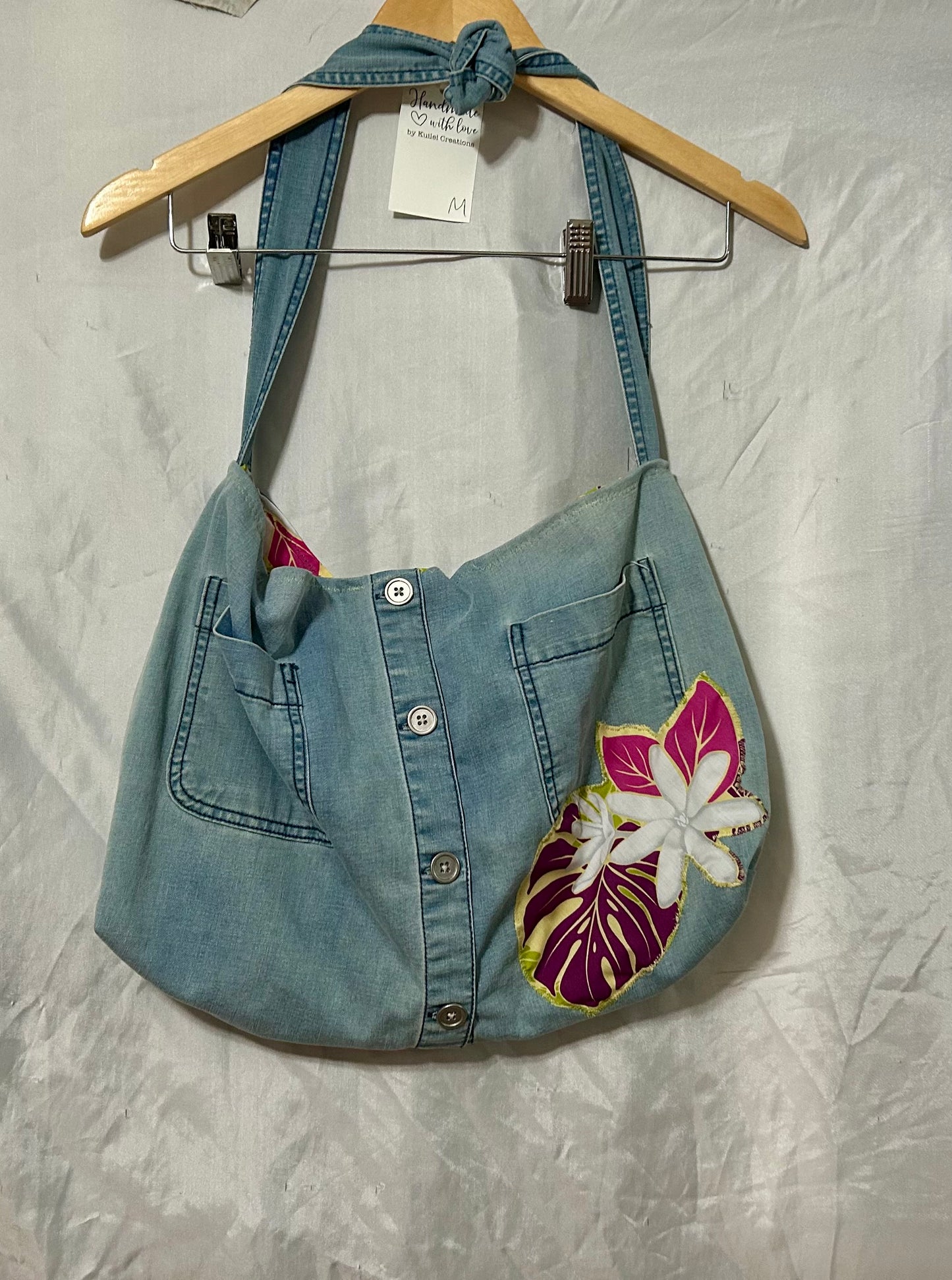 Tiare Flower Reversible Shoulder Bag