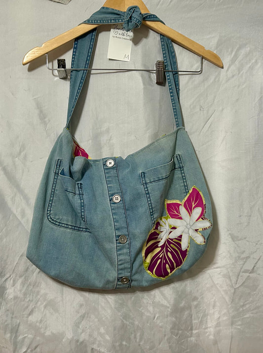 Tiare Flower Reversible Shoulder Bag