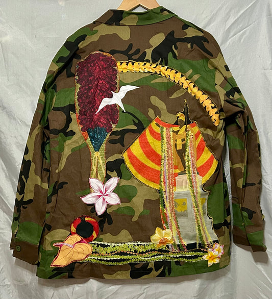 King Kamehameha Kahili Camoflauge Jacket