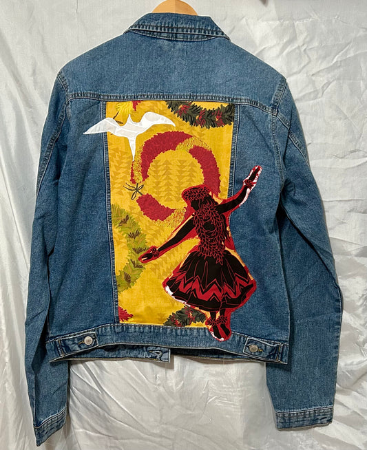 Hula Dancer Feather Leis Jacket