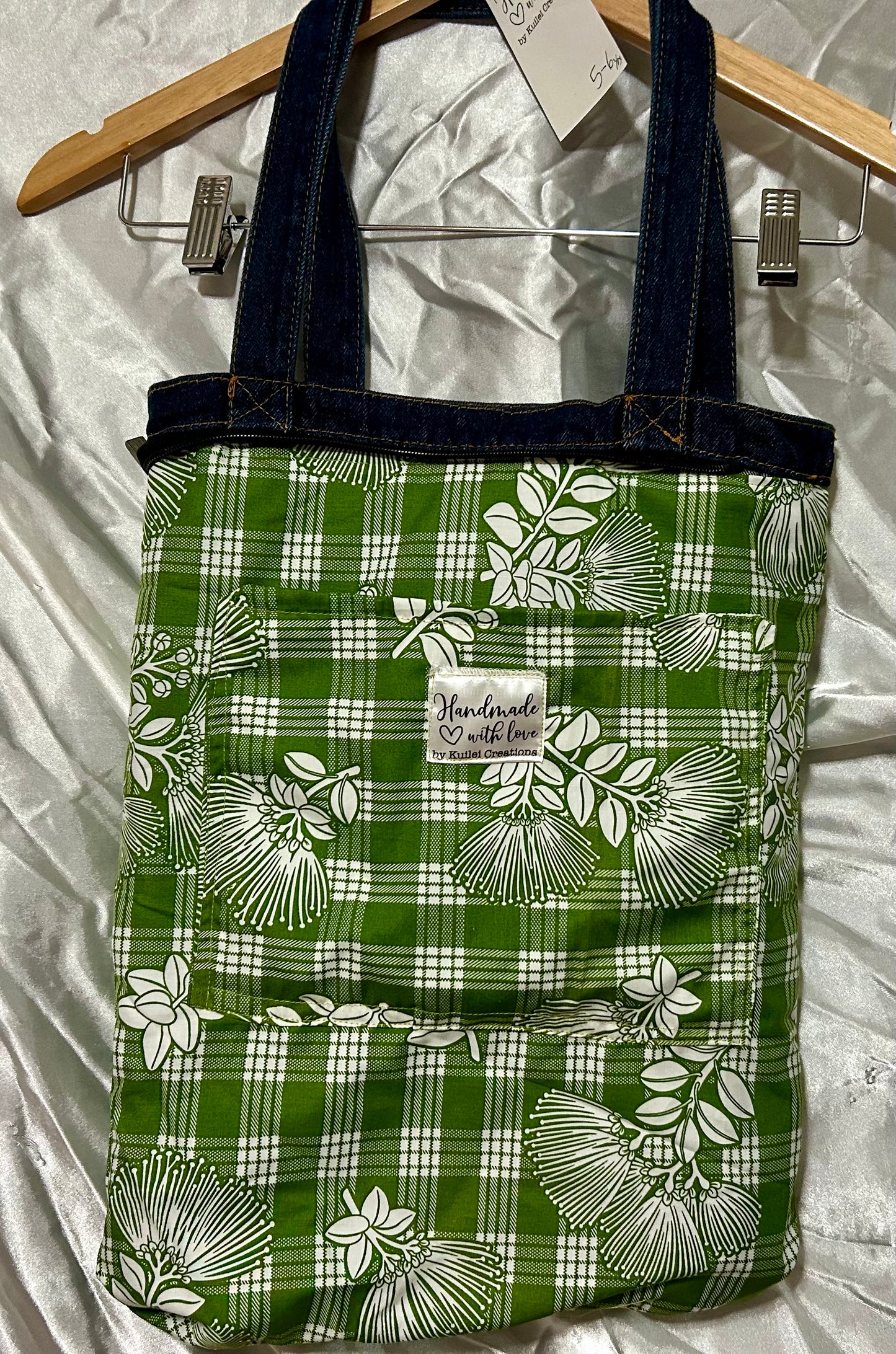 Ulu Palaka Quilt Denim Bag