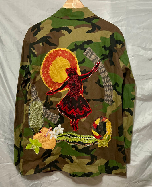 Hula Dancer Camouflage Jacket