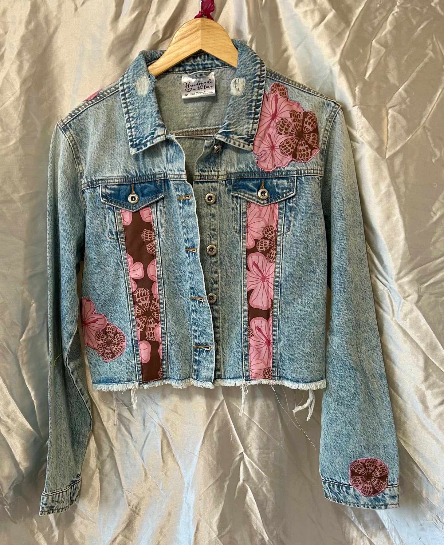 Cropped Hebrew Cone Shell Hibiscuss Jacket