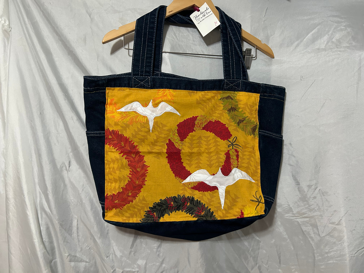 Iwa Bird Ali’i Denim Bag