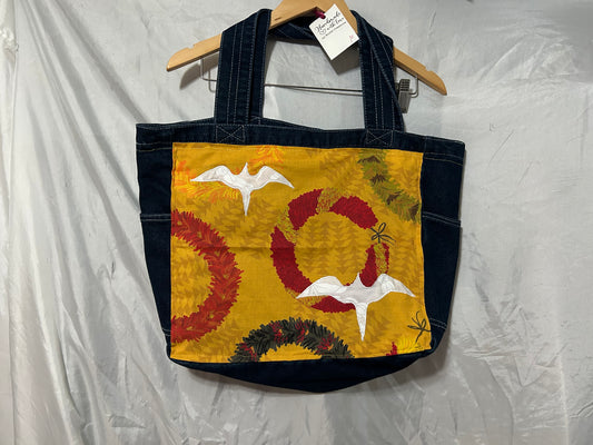 Iwa Bird Ali’i Denim Bag