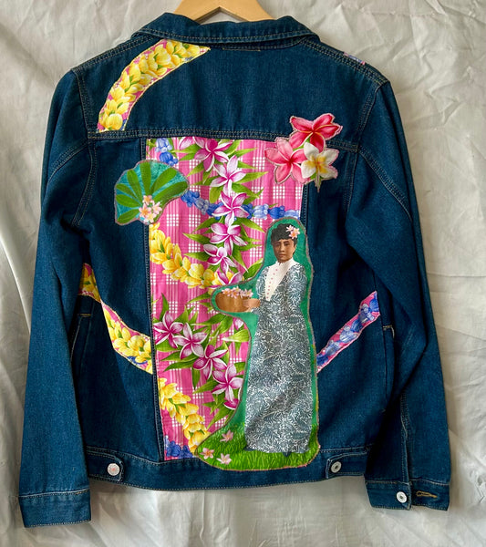 Queen Liliokalani Jacket on Pink Palaka