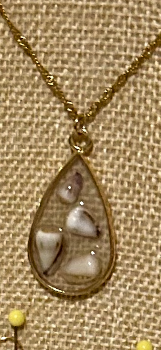 Mini Cone Shell Earrings and Necklace Set