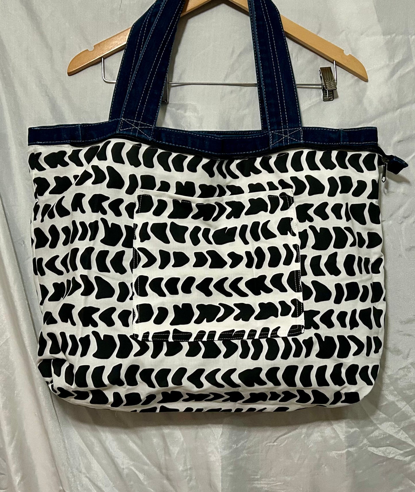Hebrew Cone Shell Print Reversible Bag