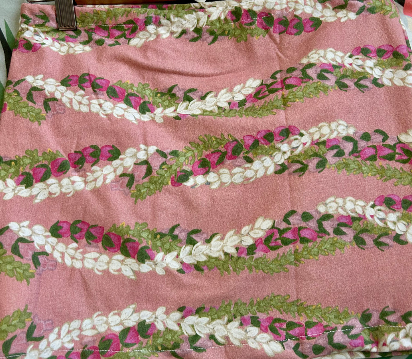 Pink Rose Pakalana Lei Print Tubetop